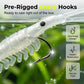 🐟💪 50PCS Soft Shrimp Lures – Realistic texture, sharp hidden hooks. Works in rivers, lakes & sea. No more missed strikes! 🏆🎣