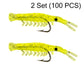 🐟💪 50PCS Soft Shrimp Lures – Realistic texture, sharp hidden hooks. Works in rivers, lakes & sea. No more missed strikes! 🏆🎣