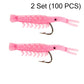 🐟💪 50PCS Soft Shrimp Lures – Realistic texture, sharp hidden hooks. Works in rivers, lakes & sea. No more missed strikes! 🏆🎣