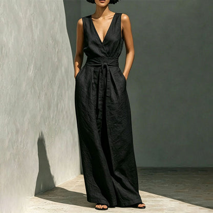 Summer Fashion Sleeveless Top & Wide-Leg Pants Set