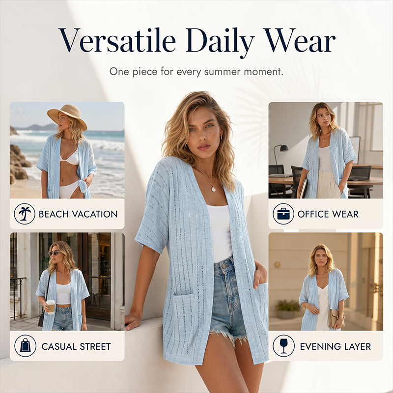 👗Women's Summer Lightweight Cardigan - No fuss. Just Effortless Chic☀️