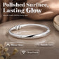 Vintage Floral Silver Bangle