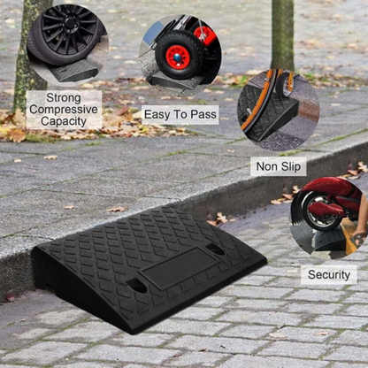🥳2026 HOT SALE🥳💞50K+ SOLD!🚗🦽 50% OFF! Portable Lightweight Curb Ramp – Anti‑slip surface, durable PVC & pre‑drilled holes. Smooth curb transitions for wheelchairs, carts & vehicles – safe & reliable! 🛡️✨
