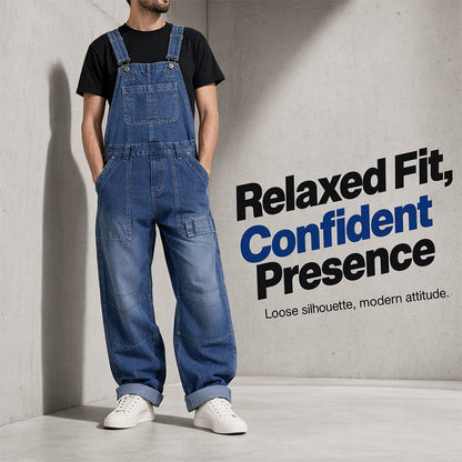 🔥Hot Sale -Men's Classic Fit Denim Overalls