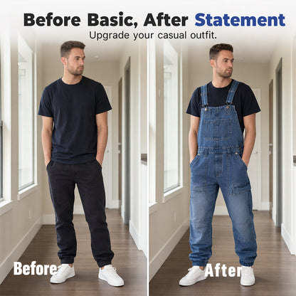 🔥Hot Sale -Men's Classic Fit Denim Overalls
