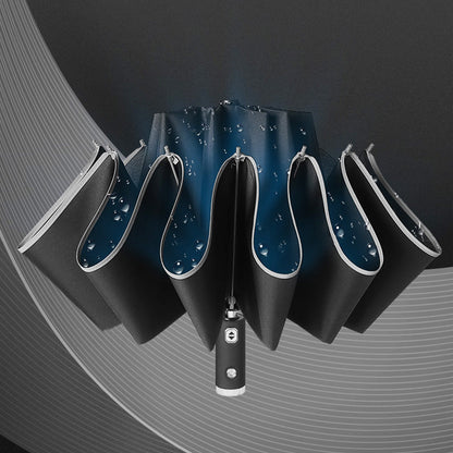 Multifunctional Reverse Folding Automatic Umbrella with bottom LED light