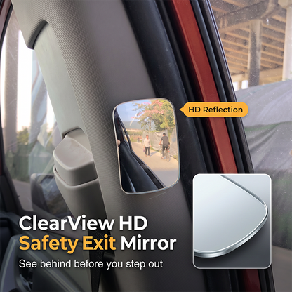 🔥 ClearView HD Safety Exit Mirror - See behind before you step out!! 👁️🛡️