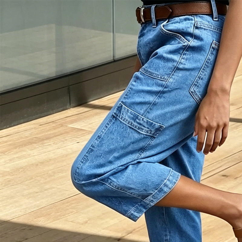 👖 50% OFF! 🌸 Women's Casual Stretchy Cropped Denim Pants – Comfortable & versatile – Perfect for casual days, summer outings or office chic – breathable and stylish ✨🌿