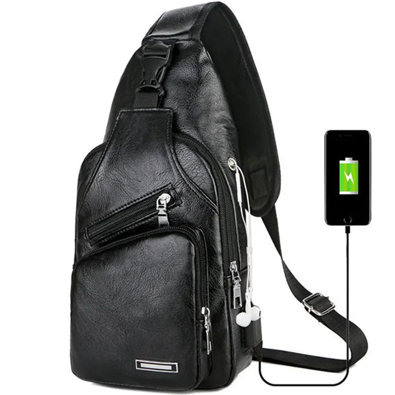 🎁2026 New Arrivals 50% OFF💥Exquisite Gift - Men's Multifunctional High Quality Leather Chest Bag