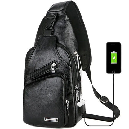 🎁2026 New Arrivals 50% OFF💥Exquisite Gift - Men's Multifunctional High Quality Leather Chest Bag