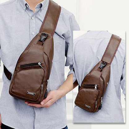 🎁2026 New Arrivals 50% OFF💥Exquisite Gift - Men's Multifunctional High Quality Leather Chest Bag