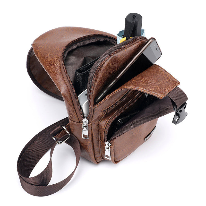 🎁2026 New Arrivals 50% OFF💥Exquisite Gift - Men's Multifunctional High Quality Leather Chest Bag