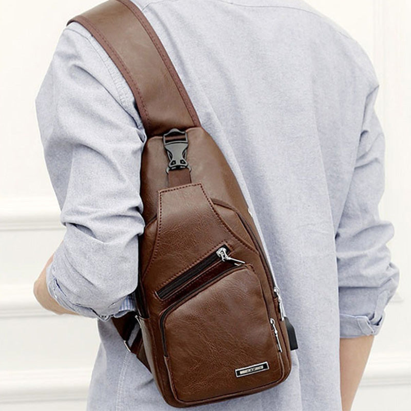 🎁2026 New Arrivals 50% OFF💥Exquisite Gift - Men's Multifunctional High Quality Leather Chest Bag