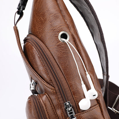 🎁2026 New Arrivals 50% OFF💥Exquisite Gift - Men's Multifunctional High Quality Leather Chest Bag