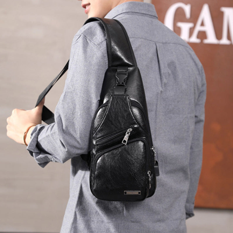 🎁2026 New Arrivals 50% OFF💥Exquisite Gift - Men's Multifunctional High Quality Leather Chest Bag