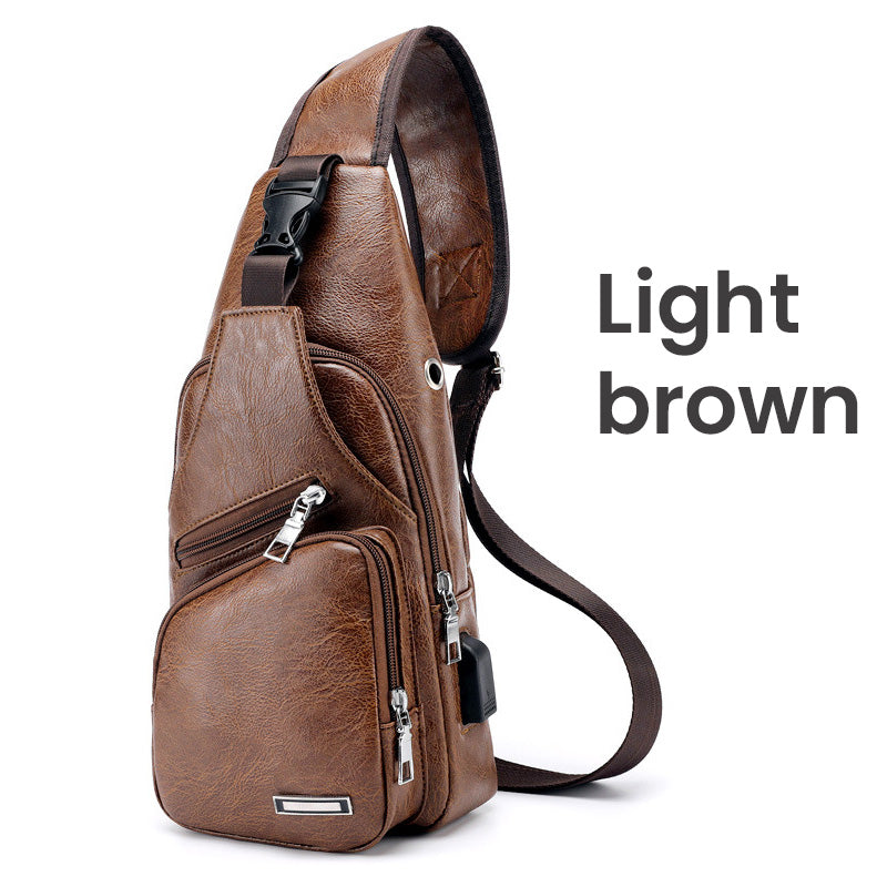 🎁2026 New Arrivals 50% OFF💥Exquisite Gift - Men's Multifunctional High Quality Leather Chest Bag