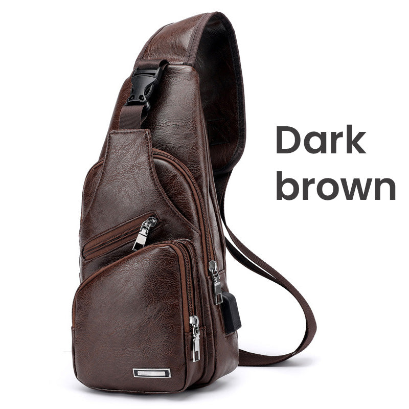 🎁2026 New Arrivals 50% OFF💥Exquisite Gift - Men's Multifunctional High Quality Leather Chest Bag