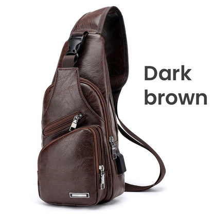 🎁2026 New Arrivals 50% OFF💥Exquisite Gift - Men's Multifunctional High Quality Leather Chest Bag