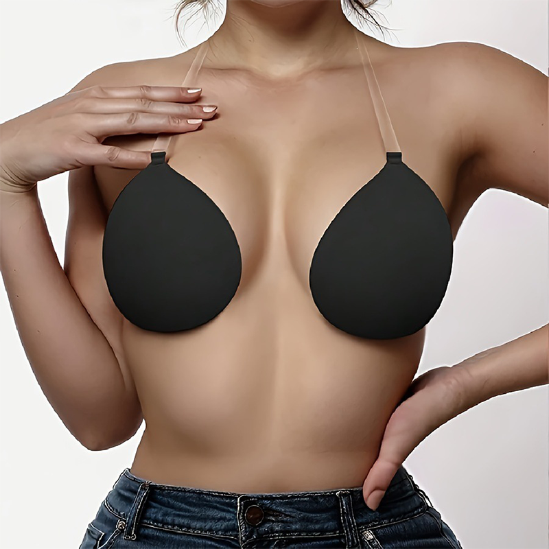 Halter Neck Teardrop Silicone Invisible Bra
