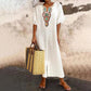 💕Women's Embroidered Maxi Dress with Front Slit
