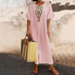 💕Women's Embroidered Maxi Dress with Front Slit