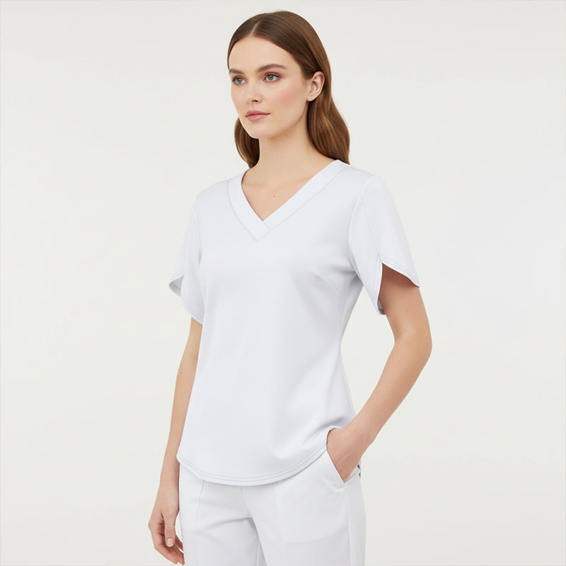 🌸 50% OFF NOW! 👚 V-Neck Flutter Sleeve Blouse – Soft fabric, flattering fit & lightweight – Perfect for office, dates & everyday chic ✨