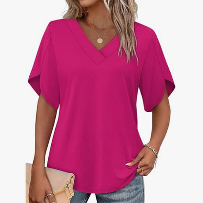 🌸 50% OFF NOW! 👚 V-Neck Flutter Sleeve Blouse – Soft fabric, flattering fit & lightweight – Perfect for office, dates & everyday chic ✨