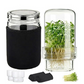 🎁2026 New Arrivals 50% OFF💥Grow Fresh Sprouts At Home – Glass Sprouting Jar Kit With Blackout Sleeve🥗