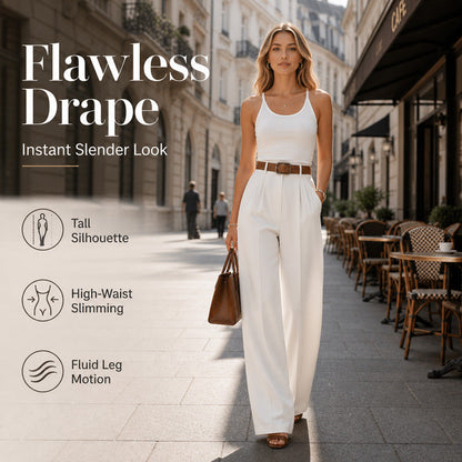 Elegant Commuter Pleated Trousers