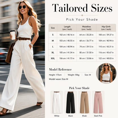 Elegant Commuter Pleated Trousers