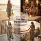 🎁💥Elegant Floral Print Halter Neck Maxi Dress