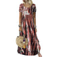 Women's Casual Loose Tie-Dye Print Dress