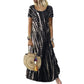 Women's Casual Loose Tie-Dye Print Dress