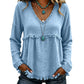 ⌛Limited-Time Offer-Women's Casual V-Neck Long Sleeve Top