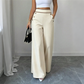 ⌛Limited-time offer-Women's High-Waisted Wide-Leg Pants with Contrast Trim