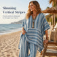 Women's Loose V-Neck Striped 2-Piece Casual Set