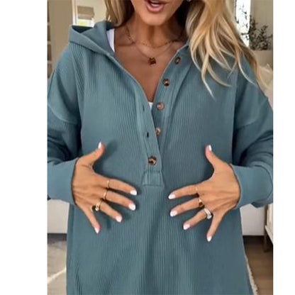 🔥Women's Long Sleeve Casual Hoodie Top 👕 A Cosy Throw-On for Chilly Mornings & Laid-Back Days ✨