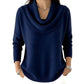 Elegant Drape Knit Sweater