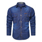 Men's Casual Long Sleeve Denim Shirt 