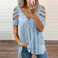 Bestseller💕 Cold Shoulder Tee – Trendy Cutout & Easy Pairing for Every Look