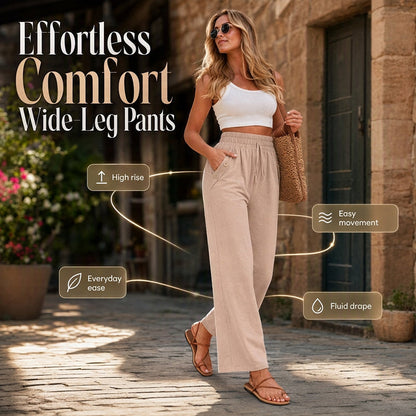 ✨New Arrivals & Special Offers-Women's Casual High Waisted Wid-Leg Pants