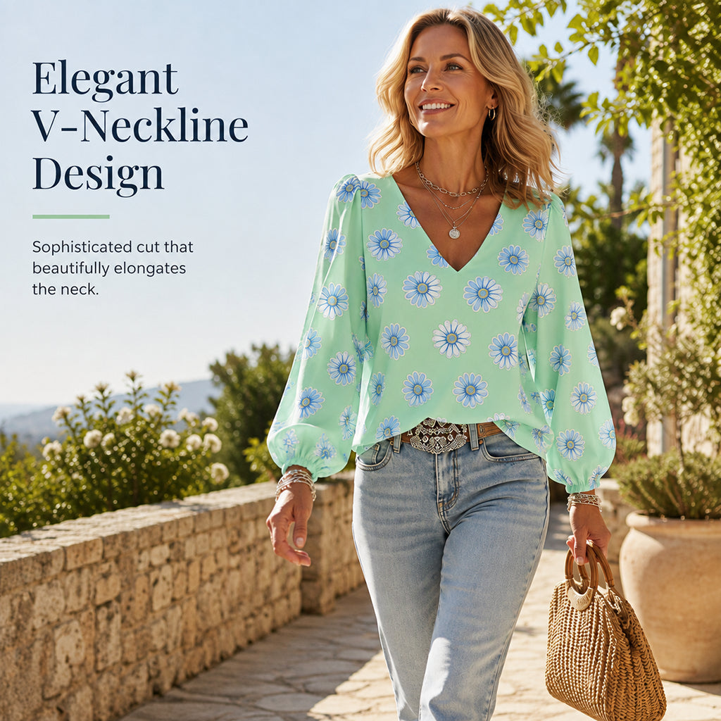 Women's Casual Printed Loose Top