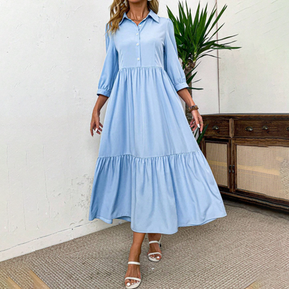 Women's Solid Color Loose Dress