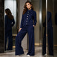 🌸💖Women's Button-Down Cardigan & Wide-Leg Pants Set