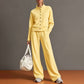 🌸💖Women's Button-Down Cardigan & Wide-Leg Pants Set