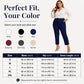 Women's High Waisted Cropped Suit Pants
