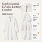 Women's Half-Zip Stand Collar Dress with Lantern Sleeves