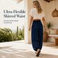 Women's Casual Smocked Waist Harem Pants