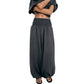 Women's Casual Smocked Waist Harem Pants