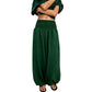 Women's Casual Smocked Waist Harem Pants